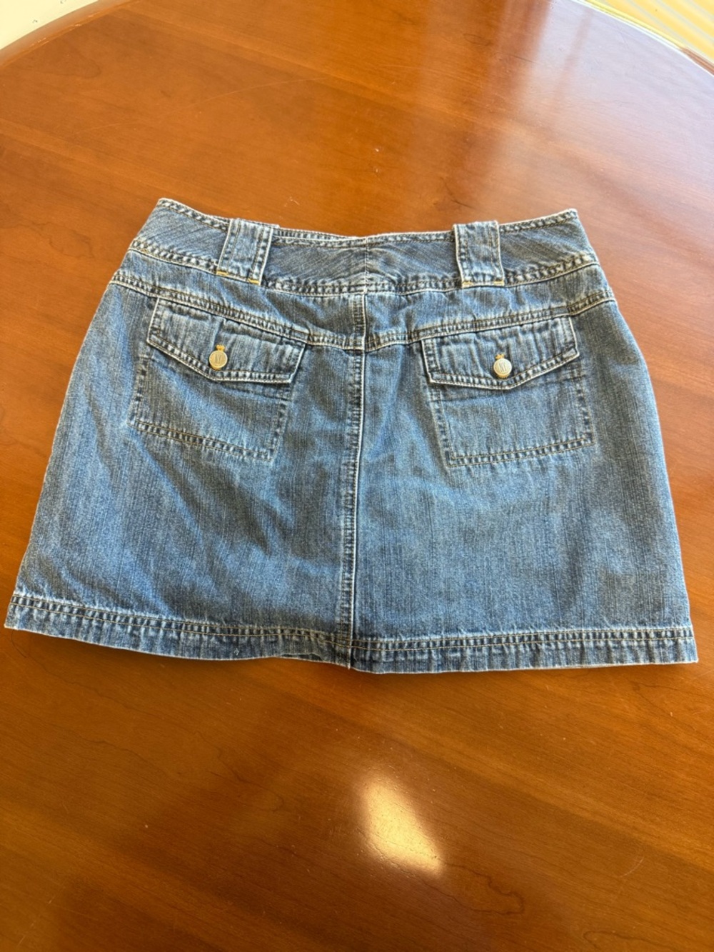 New York & Company Light Blue Denim Mini Skirt - Picture 4 of 6